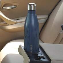 BJPKPK Botella de agua de acero inoxidable, 25 onzas, doble pared, aislada vacío, botella de madera 04(BKcola25wood04 25 Onzas de líquido) - Multicolor - Ver 5