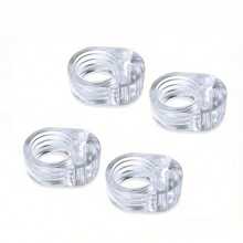 2/4pcs Clear Silicone Doorknob Pad, Latex-Free, Wall Impact Buffer, Baby Safety Protection For Home, Door Blocking Safety Items - Multicolor - View 10