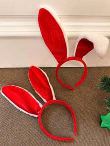 情人節兔女郎浪漫套裝－毛茸茸絨毛兔耳與兔尾，搭配可愛鈴鐺項圈、優雅緞面頸飾與配套蕾絲手套，適合情侶約會、主題拍照、親密禮物交換與私人派對穿搭 - 彩色 - 查看 6