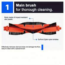 Replacement Main Side Brush, Filter, Mop, Robot Vacuum Cleaner Accessories Kit Compatible With Xiaomi S10 S12 B106GL Robot Vacuum - Fits 2S/P/Pro/ XMSTJQR2S/ STYTJ02YM Models - Multicolor - View 4