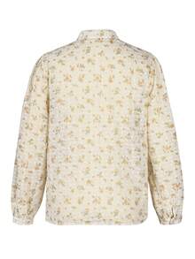 ii Casual Elegant Lace Patchwork Print Blouse Spring - Apricot - View 7