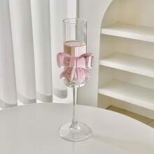 1/2 Set di Bicchieri da Champagne con Fiocco Rosa, 170ml - Bicchieri da Vino in Cristallo Infrangibili, Adatti per Matrimoni/Feste, Eleganti Flute da Champagne per Vini Frizzanti, Champagne e Cocktail - Multicolore - Visualizzare 7