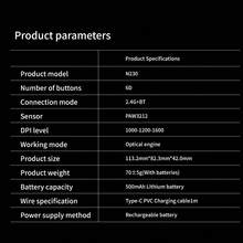 Lenovo N230 2.4GHz Wireless Silent Mouse 2.4G Ultra-Low Latency Fast Response Super Long Battery Life Business Office Ergonomic Design - Black - View 11