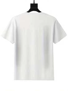 White Crewneck T Shirt Cherry Discoball Print Graphic Tee Casual Summer Outfit Women Fashion Top Streetwear Style - trắng - Xem 2