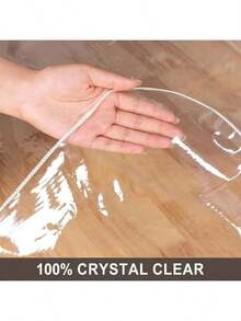 1 Piece Rectangular Vinyl Tablecloth With Hemmed Edges, Heat Resistant, Easy To Clean, Scratch-Resistant, Suitable For Home Dining, Hotels, Restaurants, And Banquet Tables - White - View 8