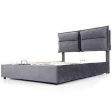 Bed Frames - Grey + Velvet - View 4