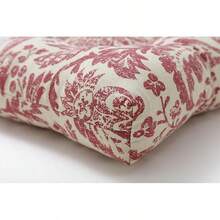Cojín de Asiento para Silla para Interiores y Exteriores, Resistente a la Intemperie, a la decoloración y a la Intemperie, 19 x 19 Pulgadas - ROJO - Ver 3