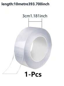 1 rollo de cinta selladora a prueba de viento y polvo para ventanas, puertas, caravanas, baños, cocinas, protección contra el aire y el agua al aire libre. Tira adhesiva de sellado climático a prueba de frío para el hogar, cocinas y baños - transparente - Ver 15