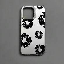 Black Flower Luxury Phone Case For IPhone 17 16 15 14 13 12 11 Pro Max XR XS MAX 7 8 PLUS MINI INS Anti Fall Shockproof Cover - A1 - Xem 9