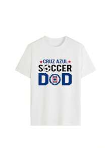 Camiseta de manga corta para mujer, cuello redondo, holgada, casual y versátil, nuevo estampado de CEMENTO CRUZ AZUL, ideal como capa base, tejido suave con buena caída - Blanco-3 - Ver 3