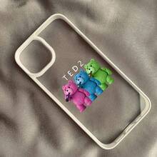 Cool Little Teddy Bear Phone Case For IPhone 14 Pro Max 15 12 13Mini 11 XR XS X 16 Plus Luxury Brand Shockproof Clear Cover Capa - Style 1 - View 12