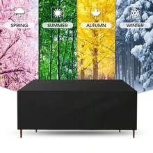 Heavy Duty Outdoor Waterproof Garden Patio Furniture Cover For Rattan Table Cube Outdoor - Black - View 19