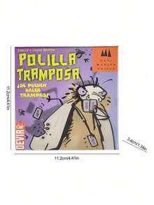 1 Pieza Juego de cartas para fiestas familiares, Juego de cartas español "Polilla Tramposa" para adultos y juegos de ocio