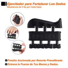 Fortalecedor de Mano 5 en 1 con Contador Mecánico – Kit Completo de Ejercitadores de Agarre Ajustables de 5 a 60kg para Entrenamiento de Mano, Dedos, Muñeca y Antebrazo – Incluye Banda de Resistencia para Dedos, Ejercitador Individual, Anillo de Silicona y Pelota Antiestrés – Herramienta de Fitness y Rehabilitación Portátil para Mejorar Fuerza, Flexibilidad y Coordinación – Diseño Ergonómico con Materiales Resistentes y Antideslizantes, Ideal para Deportistas, Escaladores, Músicos y Personas en Recuperación – Ejercitador Manual Compacto y Ligero para Gimnasio, Oficina o Uso Diario, Perfecto para Aliviar Estrés, Fortalecer Músculos y Aumentar Resistencia en Manos y Brazos - Negro - Ver 5