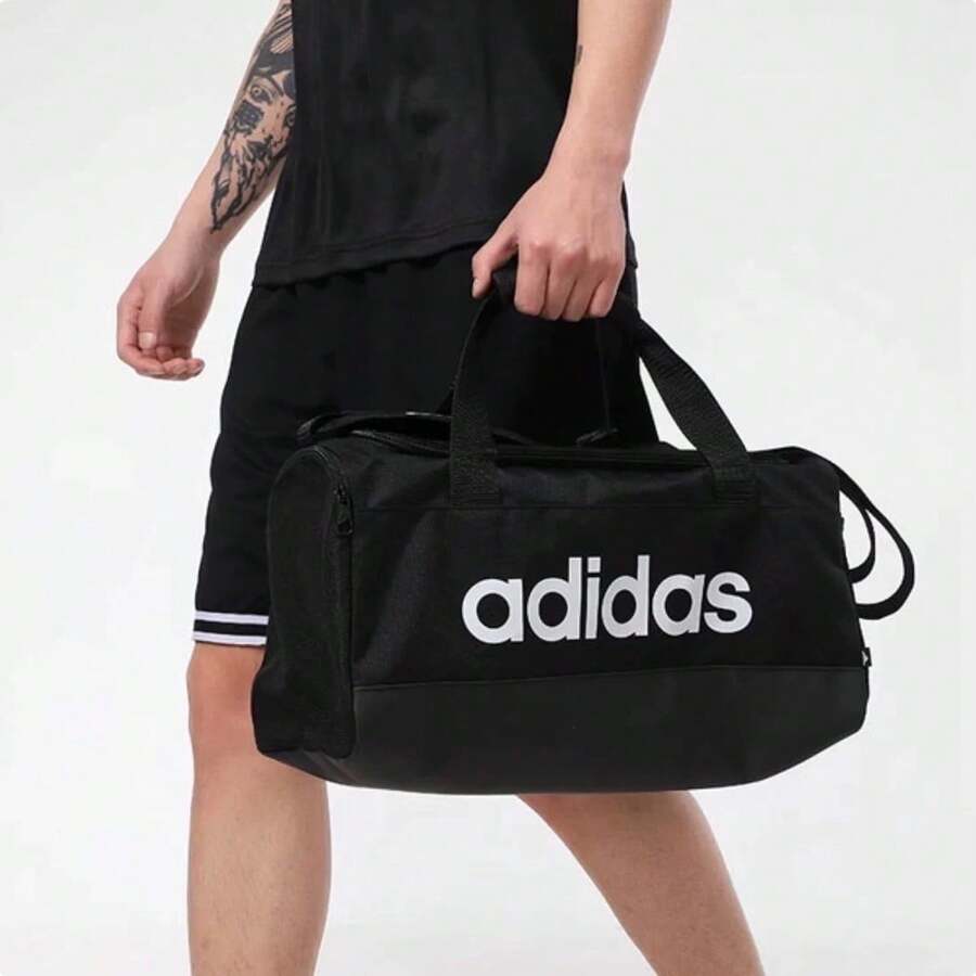 adidas LINEAR DUFFEL S 25L運動休閒 拎包手提包 常規 男女同款情侶款 - 黑色 - 查看 1
