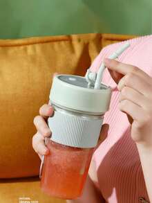 Portable Electric Fruit Juicer Cup, Mini Multi-Function Juice Extractor With Straw, Wireless Convenient Juice Maker