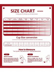 女士圣诞红色无缝加厚聚拢文胸，提拉支撑，适合小胸 [适合娇小胸型] - 紅色 - 查看 6