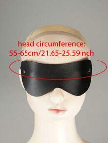 Leather Cross Eye Mask For Woman Sexy Leather Eye Mask Leather Restraints Valentine's Day Gift Ladies' Harness Leather - Black - View 7