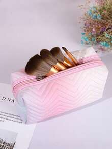 1 حقيبة تخزين متعددة الوظائف من جلد البولي يوريثان، حقيبة مكياج ذات ألوان متدرجة، حقيبة تخزين كبيرة السعة مقاومة للماء، حقيبة تخزين ملونة، مناسبة لتخزين مستحضرات التجميل ومنتجات العناية بالبشرة، مناسبة للمنزل والسفر والخارج وديكور المنزل والتنظيم، هدايا العطلات، ديكور غرفة المكياج، حقيبة مكياج، ضروريات السفر - متعدد الألوان - مشاهدة 6