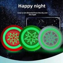 1个轻便运动飞盘，PE材质，适合多人或单人投掷游戏，柔软便携，是户外活动、球场、公园、草坪、沙滩的理想之选，也是运动礼品的理想选择。无需电池，经久耐用，适合户外运动，专业比赛用飞盘。 - 彩色 - 查看 3