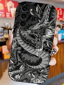 1pc New Dragon Eye Skin Shockproof TPU Phone Case Compatible With Iphone 14/14Pro Max, 13/13Pro Max, Galaxy S25 Series, Honor X6A, X7B, X8B, 13C, Note 13 Waterproof Anti-Fall Scratch Resistantlong Sleeve Tops - 款式1(1pc) - 查看 3