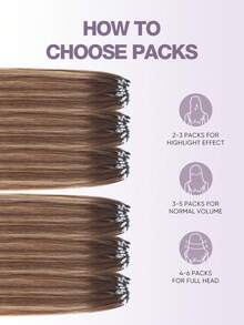 Micro Loop Hair Extensions Micro Bead Hair Extensions Nature Black 14-22inch Straight Micro Link Real Human Hair Hair Extensions Invisible Beads Thick Micro Ring Hair Extensions Halloween Costumes - SP4/24 - View 6