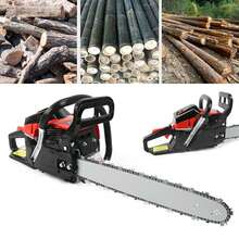 LYNICESHOP 68cc 2-Cycle Gas Chainsaw 18Inch Gasoline Powered Chainsaw Handheld Anti-Vibration System Gasoline Chain Saw Kits For Cutting Wood Outdoor Garden Farm With Tool Kit Thicken The Brake Handle USA STOCK - mặc định - Xem 4