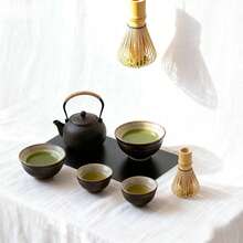 Japanese Style Matcha Whisk Stand, Matcha Whisk Brush Set, Tea Ceremony Tools Accessories