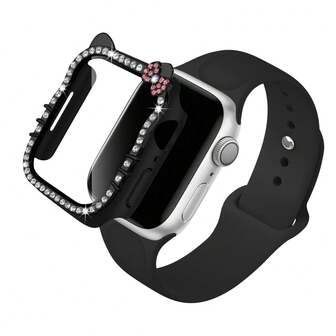 2pcs/Set Sport Silicone Band Compatible With Apple Watch Band 40mm 41mm 42mm 44mm 45mm 46mm 49mm Women Men,Soft Wristband Waterproof Replacement Sport Strap Compatible With Apple Watch Band Series Ultra 11 10 9 8 7 6 5 4 SE