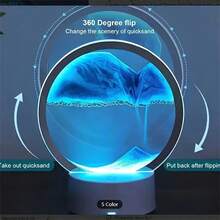 Un verre artisanal avec peinture sable mouvant et mode de touche arc-en-ciel. Convient pour les lampes de chevet de chambre, la décoration de bureau, l'éclairage d'ambiance de restaurant et de bar. - Peinture sur sable - Voir 7