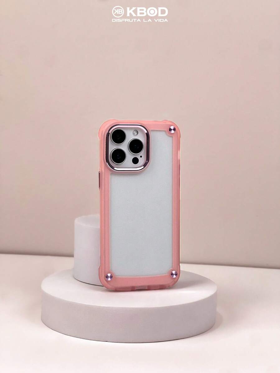 Funda Protector Antigolpes Iron Case Colores Para iPhone - Rosa - Ver 1