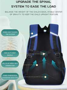 新款宇航员背包，适合小学1-6年级、6-12-16岁学生，轻便双肩背包，男女通用，太空人造型，大容量，可爱又时尚 - 黑色 - 查看 8