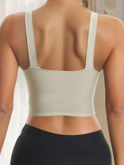 Yoga Tank Tops Breathable Sports BH Shockproof Gathered Function Giving You Beautiful Back Shape Workout Gym Top view 3