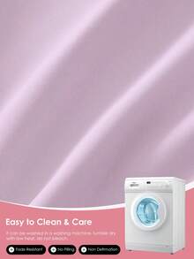 1 bộ ga trải giường mềm mại và thoải mái, màu trơn, độ sâu 9,84 inch/25cm - Ít gây dị ứng, có thể giặt máy, phù hợp cho ký túc xá và phòng khách (không bao gồm vỏ gối), bộ đồ giường, ký túc xá, màu sắc tươi sáng, đạt chứng nhận Oeko-Tex. - Màu Lilac Tím - Xem 6