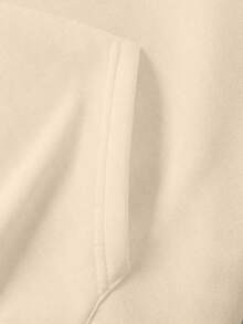 Sudadera casual para hombres con gráfico de palmera tropical y puesta de sol, diseño de gaviota blanca, ajuste holgado, bolsillo canguro, tela elástica, lavable a máquina. Perfecta para primavera y otoño, sudadera casual con estampado tropical, sudadera de tela elástica, mejor opción para regalos de vacaciones. - Albaricoque - Ver 4