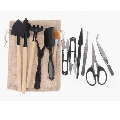 Kit Ferramentas Mini Para Jardinagem Suculenta Cactos Bonsai
