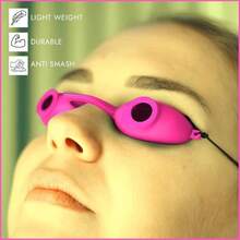 Super Sunnies Evo Flexible Tanning Bed Goggles UV Eye Protection Black Glasses, FDA Compliant - ColorF - View 6