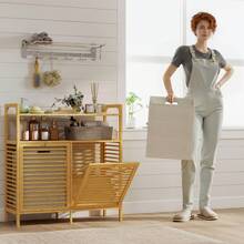 HOMCOM Laundry Baskets - 馬德拉天然 - 查看 9