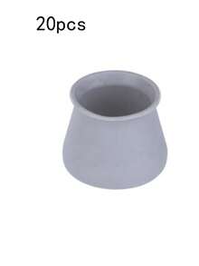 20 piezas de tapas de silicona para patas de sillas, almohadillas para pies de muebles antideslizantes y resistentes al desgaste de mayor grosor - Multicolor - Ver 12