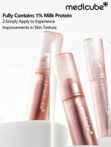 Medicube Collagen Glow Booster Milk Serum 15ml,Radiance & Hydration With Niacinamide, Milk Protein Extract, Brightening& Firms Skin - Korean Skin Care - Pink - View 9