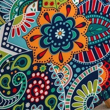 Printed Eames Chair Cover, Irregular Shaped Seashell Chair Slipcover, Washable For Home, Restaurant - Paisley - View 4