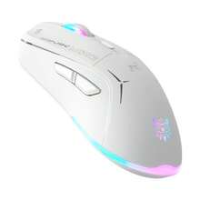 Wired/Wireless Dual Mode Gaming Mouse, PC Computer  Mice USB Mouse With Cycle Light Effect, RGB Modes, 5 Adjustable D Up To 4800, Lightweight  Ergonomic Optical Mouse  For Windows PC Laptop Gamer - 白色 - 查看 3