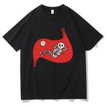 Delicious In Dungeon Meshi Laios Touden T Shirts Falins Death Women Clothing Unisex Streetwear Cotton Graphic Tshirts Oversized - 黑色 - 查看 1