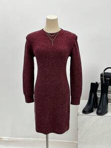 Women's Autumn Sweater Dresses, Outings, Elegant Ladie's Dresses, Long Sleeves,Tight , Can Be Worn Inside Or Outside,Thick And Warm, Christmas Clothing, Tops