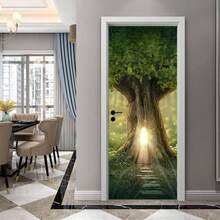 Stairs Art Door Sticker Bedroom Livingroom Bathroom, 2PCS Wall Decal Self - Adhesive Waterproof Removable Door Murals Wallpaper Home Decoration SP - F202 - Sp-f833 + S - 查看 4