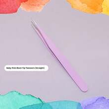 1pc Right Angled Tweezers Multi-Functional Gua Card Tweezers - Aesthetic Handmade DIY Scrapbooking Sticker Tool, Creative Macaron-Style Mini Pliers/Clips