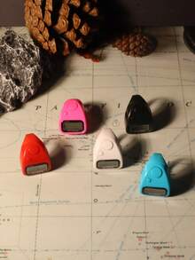 1pc/5pcs/10pcs Mini Cute Finger Ring Counter, Portable Hand Press Electronic Display Counter, Silent Manual Multi-Channel Counter, Durable - Multicolor - View 15