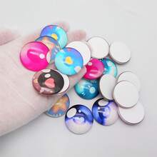 Cute Glass Eyes For Doll Making Kit, 20Pcs Mixed Round Cabochons, High Quality Flat Back Animal Eyes For Toys, DIY Crafts - Multicolor - View 7