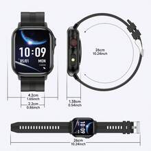 2.01-Inch High-Definition Screen Smart Watch With Flashlight, Heart Rate Monitor, Remote Camera, 180mAh Long-Lasting Battery, Weather Forecast And Notification, Practical Daily And Outdoor Gear, Exquisite Gift For Men And Women - Multicolor - View 8