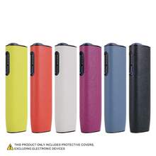 Capa protetora para IQOS ILUMA I ON E / イルマi (1 unidade), feita de couro PU resistente com textura de lichia e policarbonato de alta qualidade. Protege eficazmente contra arranhões e impactos. Design fino com encaixe perfeito de 360 graus, pegada confortável, design personalizado, acessório ideal para fumantes, perfeita como presente para homens e mulheres. - Multicolorido - Ver 4